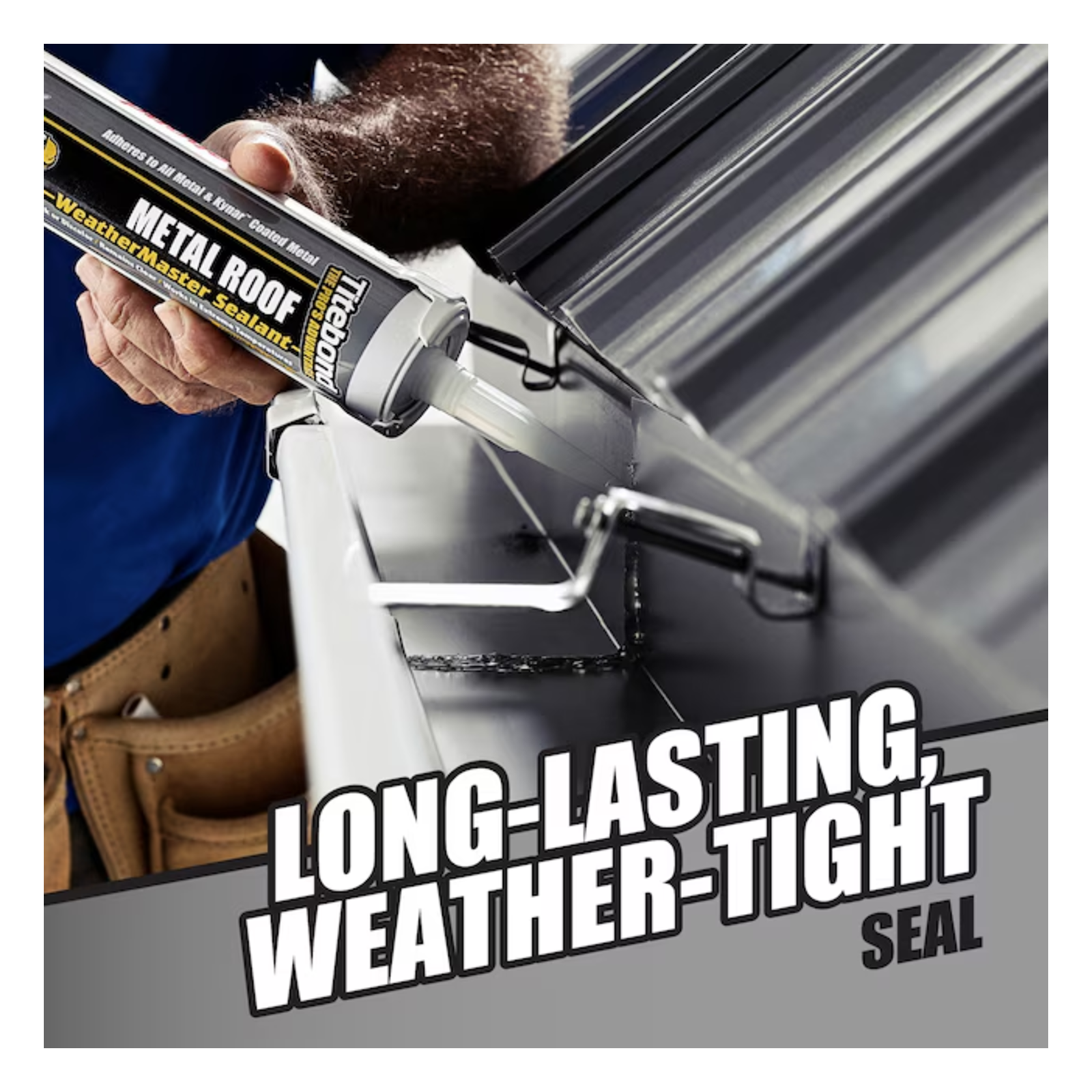 Titebond WeatherMaster Metal Roof 9.5oz Paintable Advanced Sealant Caulk Metal Roofing 3
